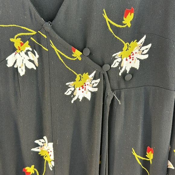 NWT Free People Floral Wrap Mini Dress - Picture 3 of 11